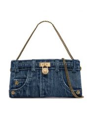 MICHAEL Michael Kors Torebka Hamilton 32F6BNXC0C Niebieski. Niebieskie listonoszki damskie MICHAEL Michael Kors, bez wzorów, z materiału, bez dodatków. Za 1,099.00 zł.