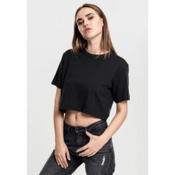 Koszulka damska Urban Classic short Oversized. Czarne t-shirty damskie Urban Classics, bez wzorów, bez kołnierzyka. W wyprzedaży za 39.00 zł.