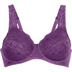 Biustonosz minimizer bonprix jagodowy. Biustonosze marki bonprix. Za 32.99 zł.