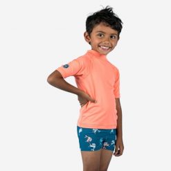 Second Life - Koszulka UV dla malucha Nabaiji krótki rękaw - Stan Doskonały. Brązowe t-shirty damskie Decathlon, s, bez wzorów, z dzianiny, klasyczne, bez kołnierzyka. Za 18.00 zł.