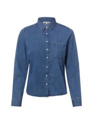Marie Lund bluzka koszulowa Kobiety Bawełna niebieski, 34. Niebieskie bluzki damskie Marie Lund, bez wzorów, z bawełny, eleganckie, bez kołnierzyka, bez ramiączek. Za 149.95 zł.