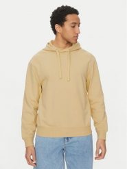 HUGO Bluza Dapo 50486478 Beżowy Relaxed Fit. Brązowe bluzy męskie Hugo, m, bez wzorów, z bawełny, bez kaptura. Za 399.99 zł.