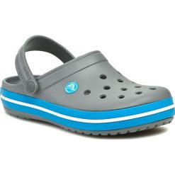 Klapki CROCS - Crocband 11016 Charcoal/Ocean. Klapki damskie Crocs, w paski, z tworzywa sztucznego. W wyprzedaży za 159.00 zł.