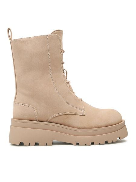 Jenny Fairy Trapery WS5605-12 Beżowy. Brązowe śniegowce i trapery damskie Jenny Fairy, ze skóry. Za 143.99 zł.