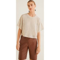 Mango - Top Ruso. T-shirty damskie Mango, l, bez wzorów, z dzianiny, bez kołnierzyka. W wyprzedaży za 44.90 zł.