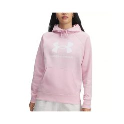 Bluza Under Armour RIVAL FLEECE BIG LOGO HD. Białe bluzy damskie Under Armour, l, bez wzorów, z bawełny, bez kaptura. Za 276.90 zł.