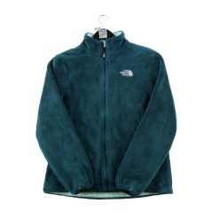 Second life - Kurtka polarowa damska Osito z wysokim kołnierzem - Jak nowy. Niebieskie kurtki damskie The North Face, m, bez wzorów, z materiału, bez kaptura, trekkingowe. Za 212.96 zł.