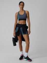 4F Legginsy krótkie treningowe damskie - multikolor L. Legginsy damskie 4f, l, bez wzorów, z dzianiny. Za 99.99 zł.