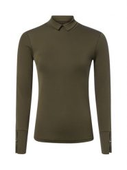 Marc Cain koszulka z długim rękawem Kobiety Bawełna zielony, 44. Zielone t-shirty damskie Marc Cain, bez wzorów, z bawełny, klasyczne, bez kołnierzyka. Za 799.95 zł.