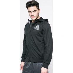 Adidas Performance - Bluza. Czarne bluzy męskie adidas Performance, z nadrukiem, z dzianiny. W wyprzedaży za 169.90 zł.
