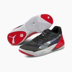 Buty do chodzenia męskie Puma Eliminate Power Nitro. Białe buty sportowe męskie Puma, z materiału, bez zapięcia, do piłki ręcznej. Za 638.00 zł.