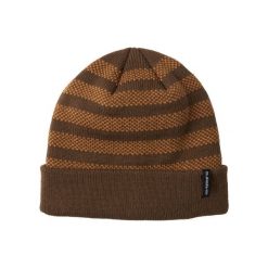 Czapka z mankietem dla Mężczyzn CALM SEAS Brązowy. Brązowe czapki i kapelusze męskie Quiksilver, bez wzorów, z materiału, sportowe. Za 129.00 zł.
