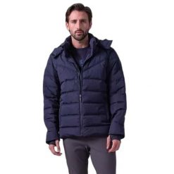 Kurtka z kapturem PS of Sweden Paul. Niebieskie kurtki męskie PS OF SWEDEN, m, bez wzorów, z dzianiny, eleganckie, z kapturem. Za 1,285.55 zł.