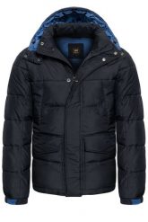 LEE PUFFER JACKET MĘSKA KURTKA ZIMOWA LOGO L87XUM01 112122971. Brązowe kurtki męskie Lee, na zimę, l, bez wzorów, z jeansu, bez kaptura. Za 339.99 zł.