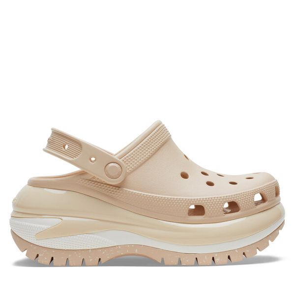 Klapki Crocs. Brązowe klapki damskie Crocs, bez wzorów, bez obcasa. Za 249.99 zł.