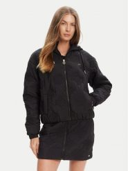 Guess Kurtka przejściowa V5YL0 3WHEB2 Czarny Regular Fit. Czarne kurtki damskie Guess, xl, z aplikacjami, z syntetyku, bez kaptura. Za 399.99 zł.