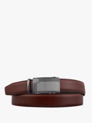 Brązowy pasek męski skórzany. Brązowe paski damskie Ryłko, bez wzorów, z jeansu, eleganckie. Za 129.99 zł.