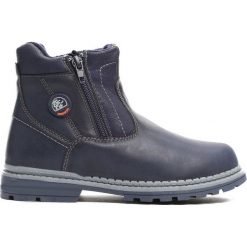 Granatowe Traperki Big-City. Niebieskie buty zimowe chłopięce Born2be, z materiału. Za 79.99 zł.