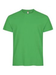 Clique Basic-T męski T-shirt slim fit z bawełny, apple green. Zielone t-shirty męskie CLIQUE, l, bez wzorów, z bawełny, bez kołnierzyka. Za 81.37 zł.