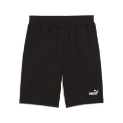 Męskie szorty Essentials 10" z logo No. 1 z dżerseju PUMA Black. Czarne buty sportowe męskie Puma, z dżerseju, bez zapięcia, na fitness i siłownię. Za 161.00 zł.