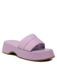 DeeZee Klapki Y8865-7A Fioletowy. Fioletowe klapki damskie DeeZee, bez wzorów, z materiału, bez obcasa. Za 149.99 zł.
