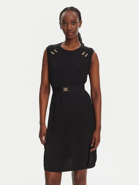 Liu Jo Sport Sukienka codzienna TA5139 TS923 Czarny Regular Fit. Czarne sukienki damskie Liu Jo Sport, na co dzień, s, bez wzorów, z syntetyku, sportowe, bez kołnierzyka, bez ramiączek, proste. Za 359.99 zł.