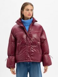 Noisy May kurtka pikowana - NMAllie Shiny Puffer Kobiety czerwony, M. Czerwone kurtki damskie Noisy may, na zimę, m, bez wzorów, z puchu, bez kaptura. Za 179.95 zł.