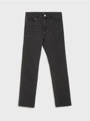 Spodnie jeansowe regular fit - szary. Szare spodnie materiałowe męskie Sinsay, m, bez wzorów, z jeansu. Za 49.99 zł.