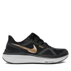 Buty do biegania Nike. Czarne obuwie sportowe damskie Nike, bez wzorów, do biegania. Za 509.99 zł.