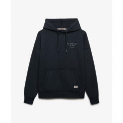 Bluza damska z kapturem Superdry Luxe Casual. Niebieskie bluzy damskie Superdry., bez wzorów, z kapturem. Za 323.35 zł.