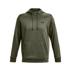 Bluza Under Armour Fleece®. Czarne bluzy męskie Under Armour, l, bez wzorów, z materiału, z kapturem. Za 257.80 zł.