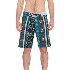Spodenki kąpielowe męskie Volcom Lido Print. Czarne kąpielówki męskie Volcom, m, bez wzorów, z elastanu. Za 186.00 zł.