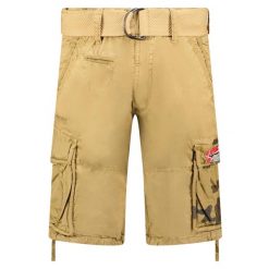 Bermudy Geographical Norway PASTEQUE EO MEN 063 beżowy męska (SX1425H/GNO-Beige). Brązowe krótkie spodenki sportowe męskie Geographical Norway, m, bez wzorów, trekkingowe. Za 149.00 zł.
