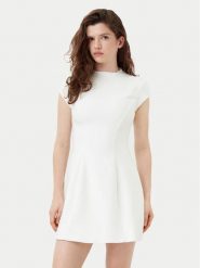 Bardot Sukienka koktajlowa 59329DB Biały Regular Fit. Białe sukienki damskie Bardot, bez wzorów, z syntetyku, wizytowe, bez kołnierzyka, bez ramiączek. Za 339.99 zł.