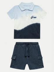 Guess Komplet polo i spodenki I4GG13 K8HM4 Kolorowy Regular Fit. Szorty dla chłopców Guess, z aplikacjami, z bawełny. Za 269.99 zł.