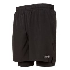 Spodenki do biegania CORAL Izas. Czarne krótkie spodenki sportowe męskie IZAS, bez wzorów, do biegania. Za 208.65 zł.