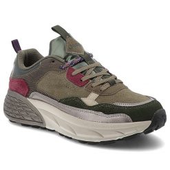 Zielone Sneakersy Jeep Sportowe Buty Damskie Na Solidnej Podeszwie. Zielone obuwie sportowe damskie Jeep, bez wzorów, z materiału, do biegania. Za 348.99 zł.