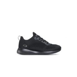 Buty damskie sportowe Skechers BOBS SQUAD. Czarne obuwie sportowe damskie Skechers, bez wzorów, trekkingowe, Skechers Sport. W wyprzedaży za 199.00 zł.