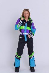 Kombinezon narciarski Hotel California – damski. Zielone spodnie snowboardowe damskie OOSC, s, bez wzorów, z materiału, narciarskie. Za 1,710.99 zł.