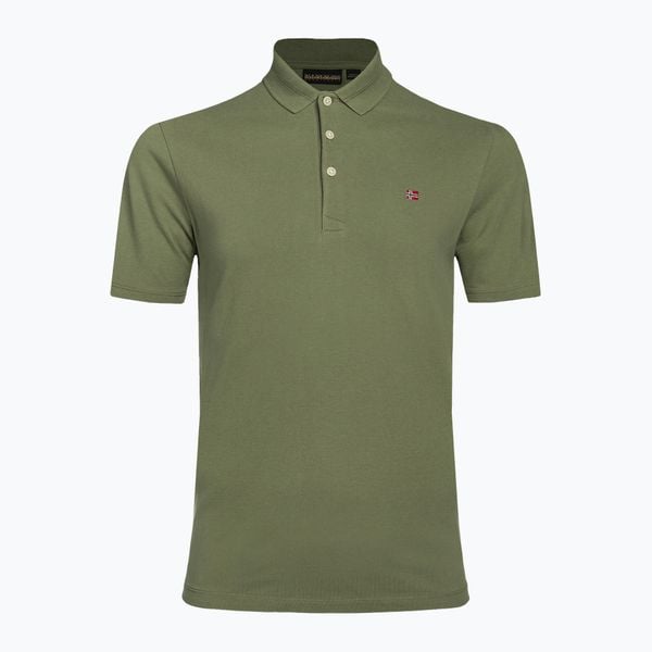 Koszulka polo męska Napapijri Ealis. Zielone koszulki polo męskie Napapijri, m, bez wzorów, bez ramiączek. Za 229.99 zł.