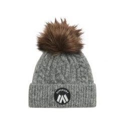 Czapka damska z plecionym wzorem Superdry Luxe. Szare czapki i kapelusze damskie Superdry., na zimę, bez wzorów. W wyprzedaży za 118.75 zł.