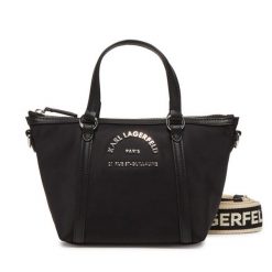 Torebka KARL LAGERFELD. Czarne torebki do ręki damskie KARL LAGERFELD, bez wzorów, klasyczne, bez dodatków. Za 589.99 zł.