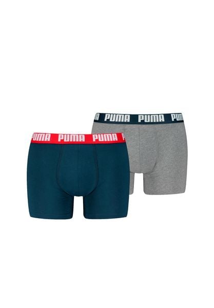 1579 Bokserki męskie 2-pack - niebieskie i szare. Czerwone bokserki męskie Puma, m, bez wzorów, z materiału. Za 94.99 zł.