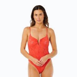 Strój kąpielowy jednoczęściowy damski Rip Curl Oasis V Wire Multi Fit. Czerwone kostiumy jednoczęściowe damskie Rip Curl, l, bez wzorów, z elastanu, eleganckie, do pływania. Za 379.99 zł.