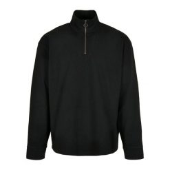 Bluza Urban Classics heavy troyer. Czarne bluzy męskie Urban Classics, m, bez wzorów, bez kaptura. Za 168.00 zł.