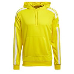 Bluza piłkarska męska adidas Squadra 21 Hoodie. Białe bluzy męskie Adidas, m, bez wzorów, bez kaptura. W wyprzedaży za 182.35 zł.