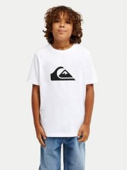 Quiksilver T-Shirt Ev Comp Logo EQBZT04897 Biały Regular Fit. Białe t-shirty dla chłopców Quiksilver, bez wzorów, z bawełny, bez ramiączek. Za 59.99 zł.