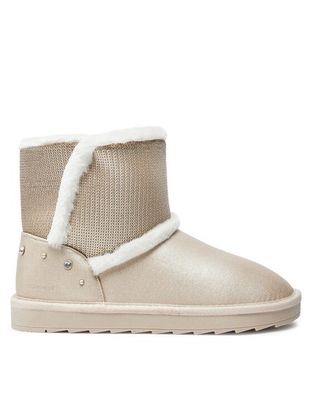 Mayoral Śniegowce 48487 Złoty. Żółte buty zimowe dziewczęce Mayoral, bez wzorów, ze skóry, bez zapięcia. Za 179.99 zł.