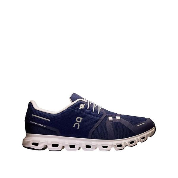 Buty On Running Cloud 6 Midnight/White. Niebieskie eleganckie półbuty On, z materiału, eleganckie, bez zapięcia. Za 599.00 zł.