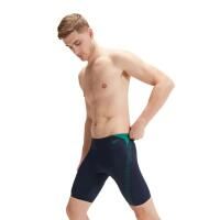 Speedo Hyper Boom Splice Jammer - True Navy/Jungle Green - Rozmiar 38. Niebieskie kąpielówki męskie Speedo, m, bez wzorów, do pływania. Za 1,075.33 zł.